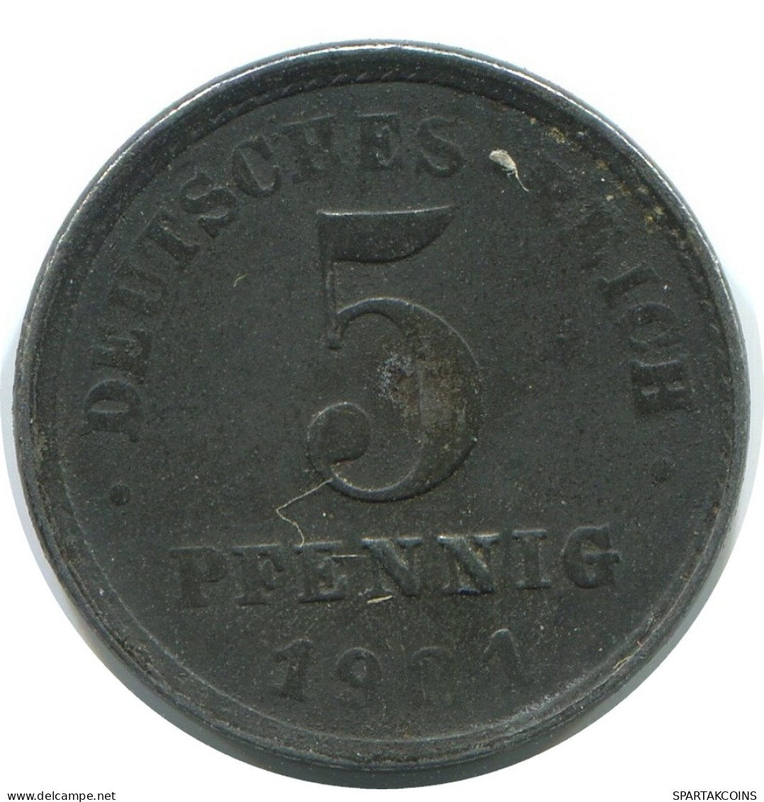 5 PFENNIG 1921 DEUTSCHLAND Münze GERMANY #AE295.D - 5 Rentenpfennig & 5 Reichspfennig