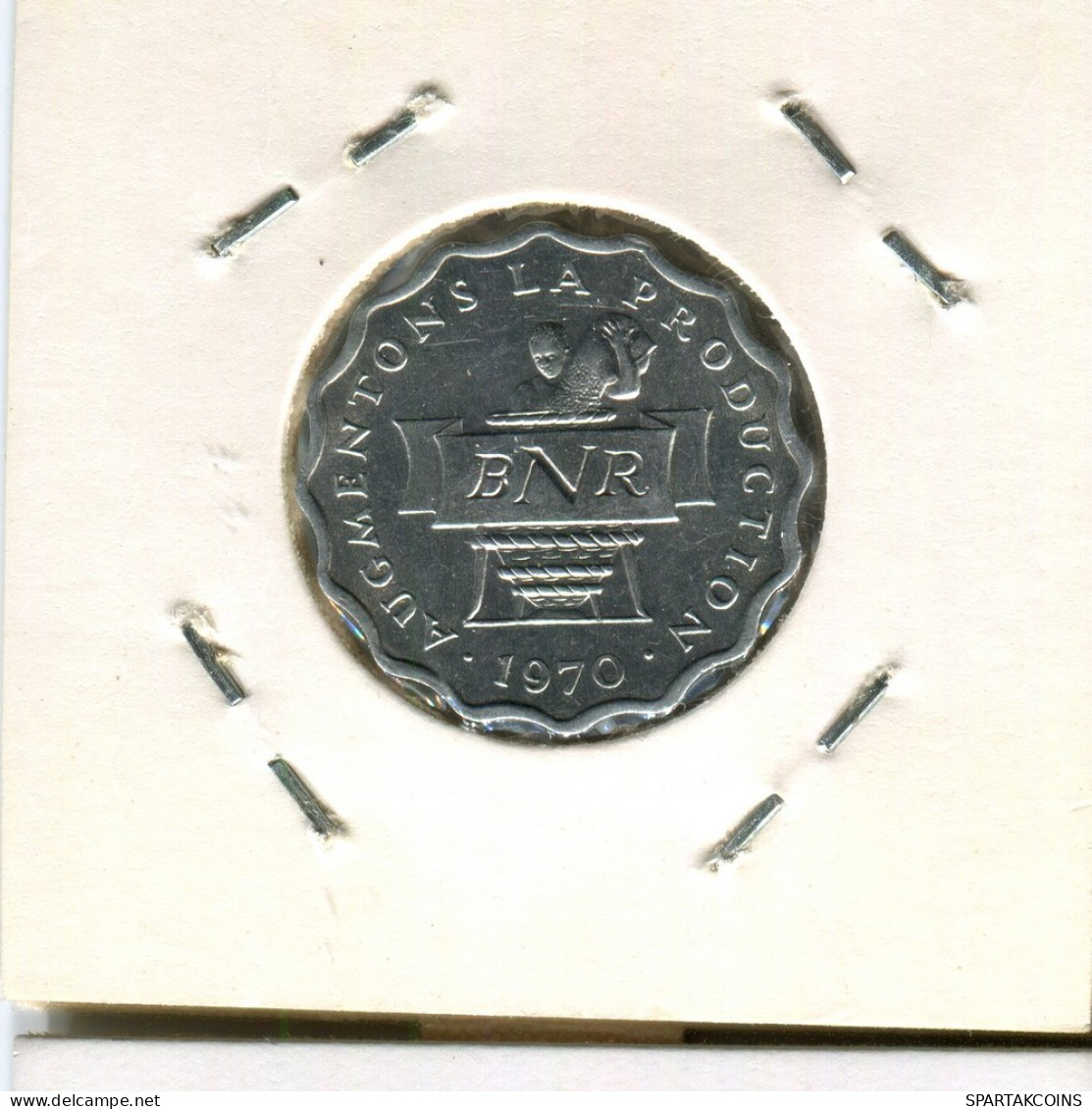 2 FRANCS 1970 RWANDA (RUANDA) Münze #AN748.D - Rwanda