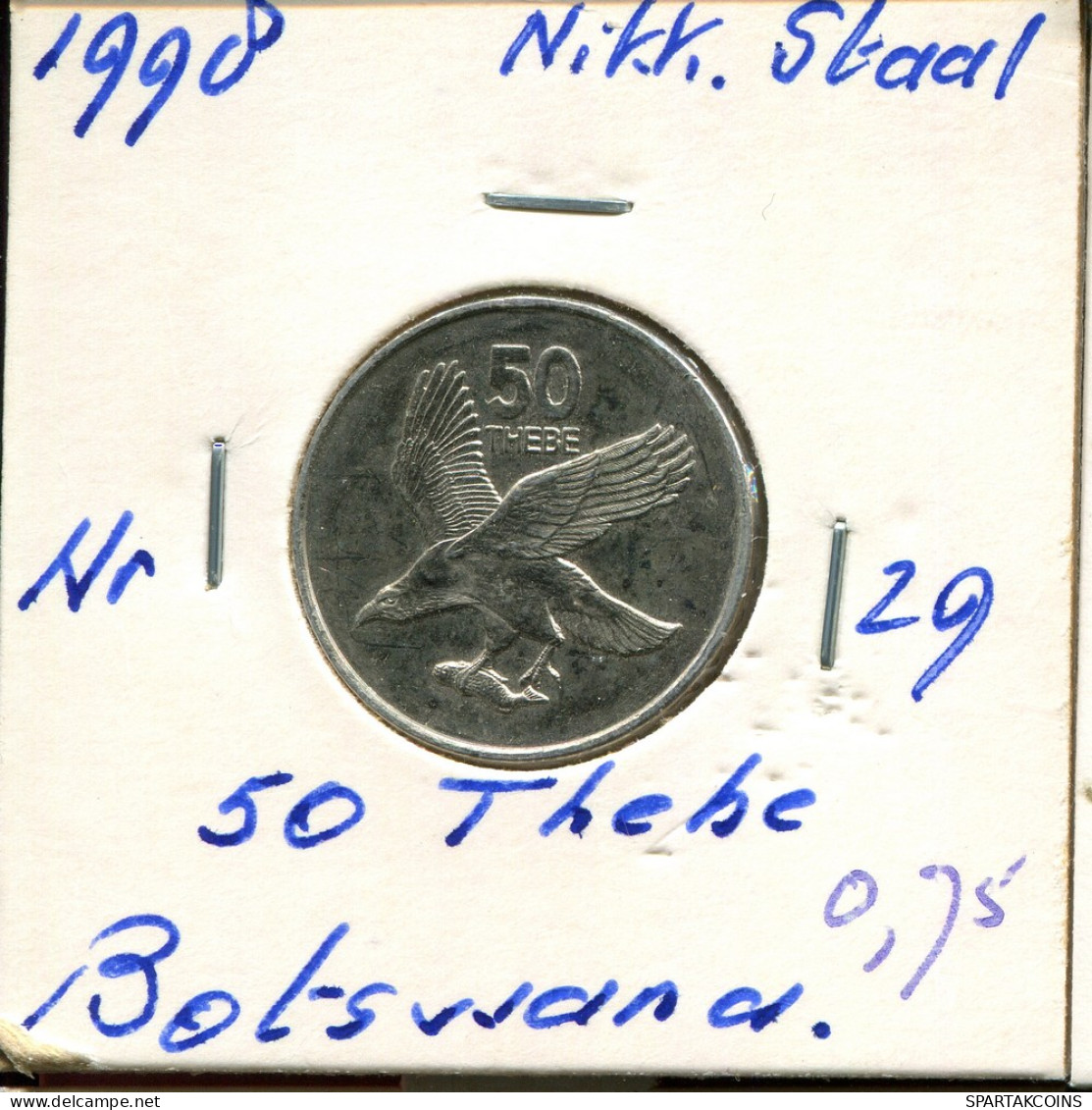 50 THEBE 1998 BOTSWANA Münze #AR302.D - Botswana