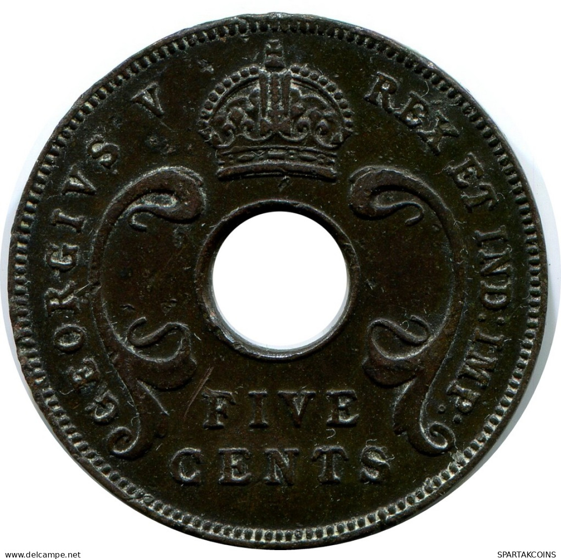 5 CENTS 1934 ÁFRICA ORIENTAL EAST AFRICA Moneda #AP872.E - Colonia Británica