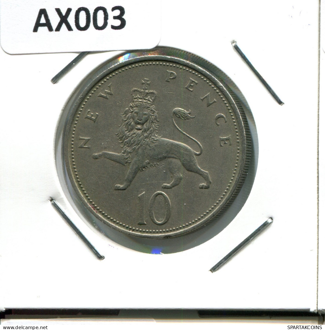 10 PENCE 1971 UK GROßBRITANNIEN GREAT BRITAIN Münze #AX003.D - 10 Pence & 10 New Pence