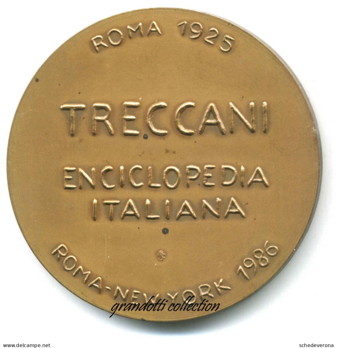 TRECCANI ENCICLOPEDIA ITALIANA 1986 VIRGILIANA MEDAGLIA DEL FIUME - Professionnels/De Société