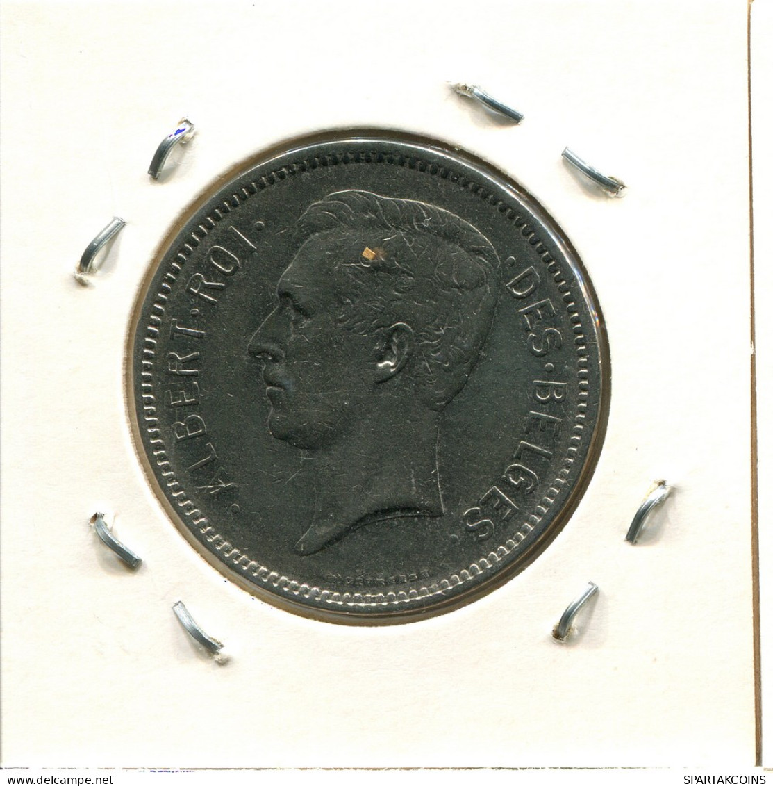 5 FRANCS 1931 BÉLGICA BELGIUM Moneda FRENCH Text #BA568.E - 5 Frank & 1 Belga