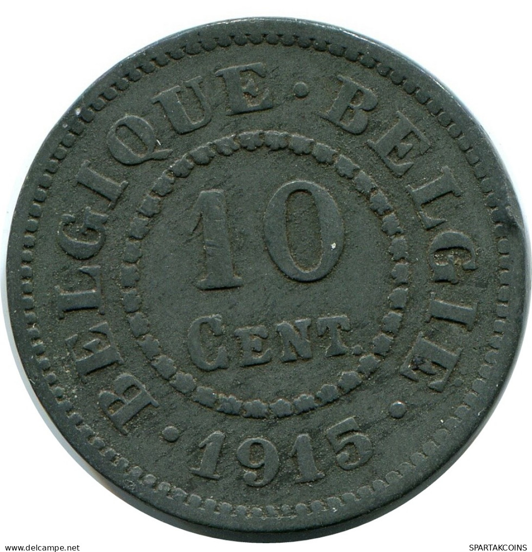 10 CENTIMES 1915 DUTCH Text BELGIQUE BELGIUM Pièce #BA412.F - 10 Cent