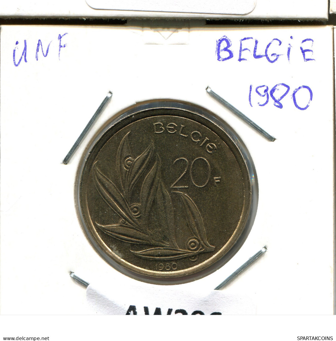 20 FRANCS 1988 DUTCH Text BELGIQUE BELGIUM Pièce I #AW296.F - 20 Francs