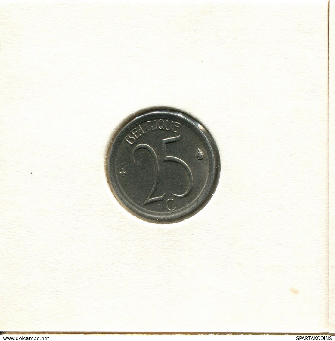 25 CENTIMES 1973 FRENCH Text BELGIQUE BELGIUM Pièce #BB270.F - 25 Cent