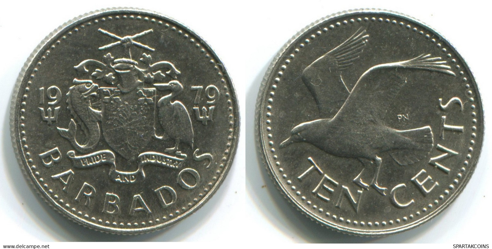 10 CENTS 1979 BARBADE BARBADOS Pièce #WW1167.F - Barbades