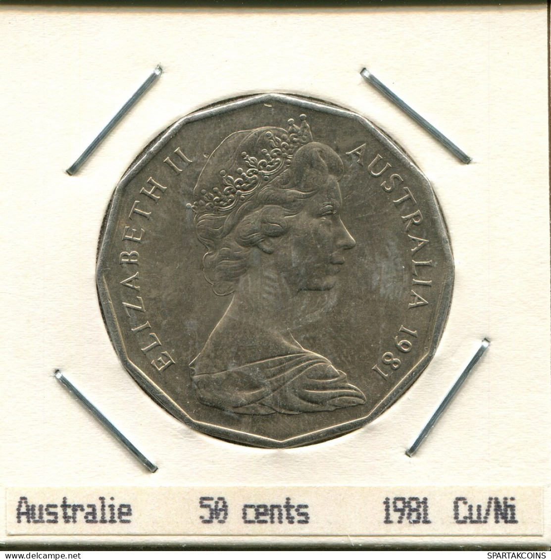 50 CENTS 1981 AUSTRALIE AUSTRALIA Pièce #AS255.F - 50 Cents