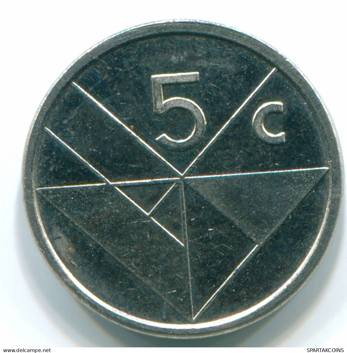 5 CENTS 1986 ARUBA (NÉERLANDAIS NETHERLANDS) Nickel Colonial Pièce #S13615.F - Aruba