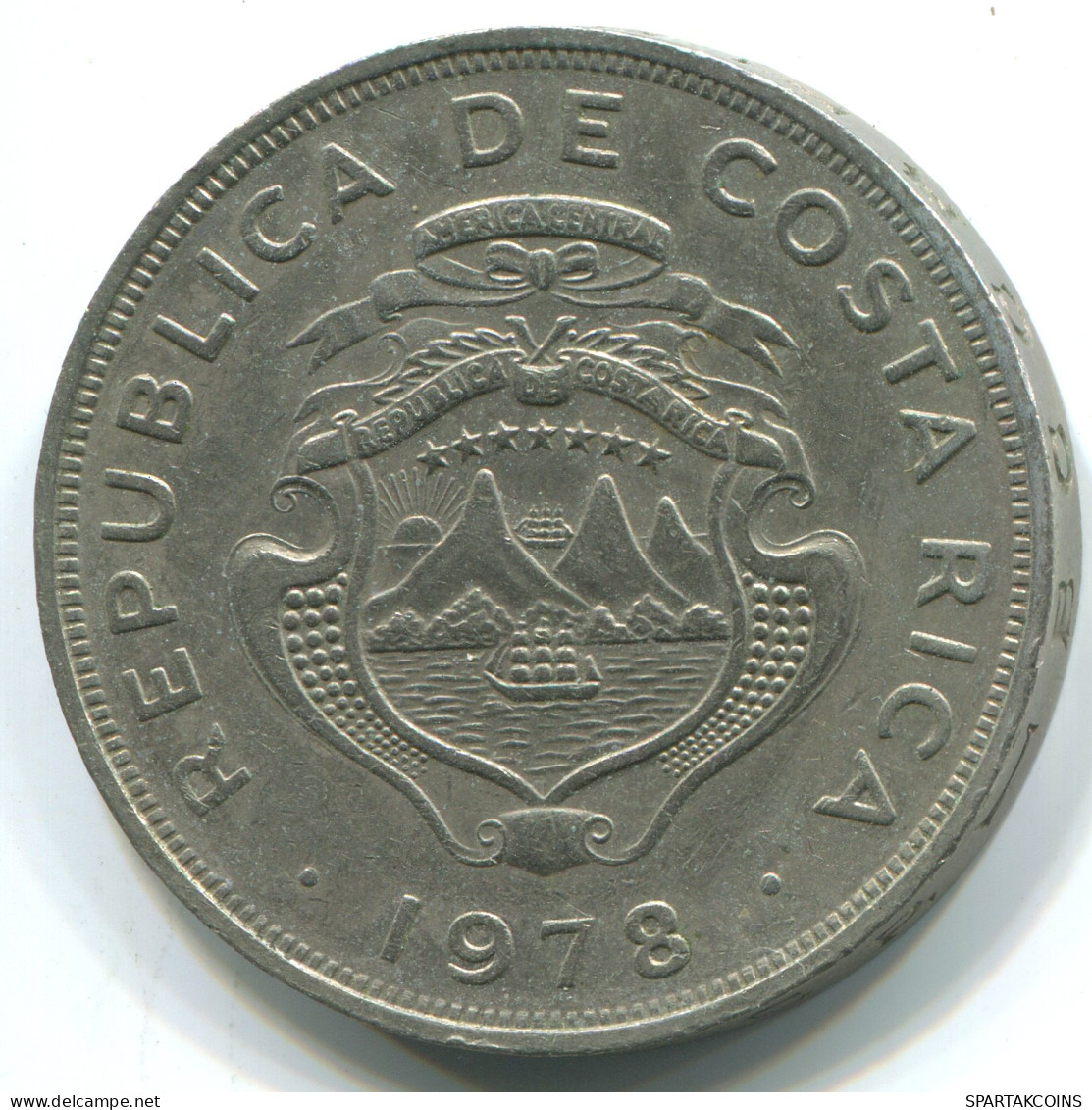 2 COLONES 1978 COSTA RICA Coin #WW1168.U - Costa Rica