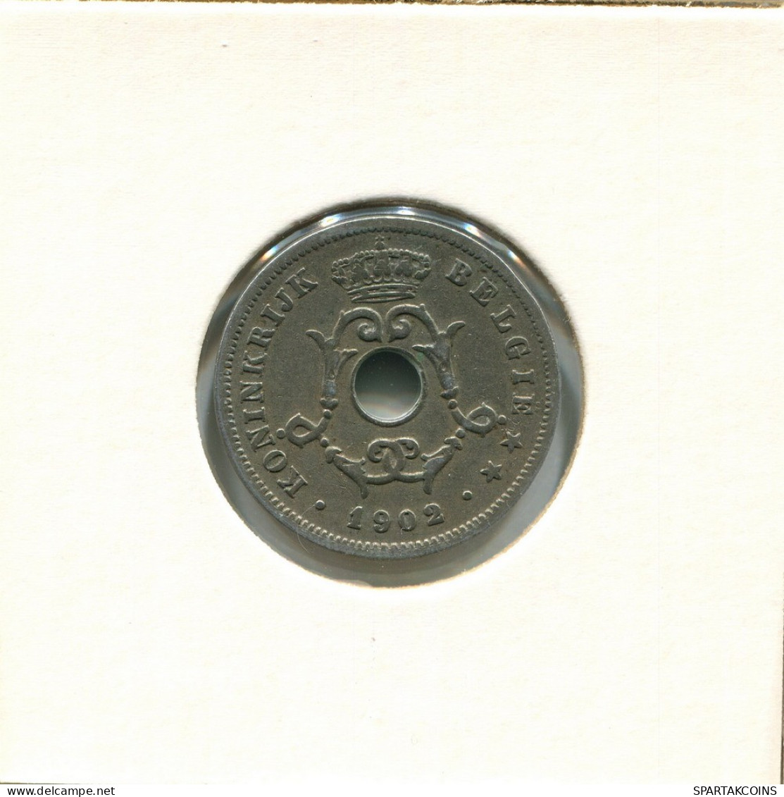 10 CENTIMES 1902 DUTCH Text BELGIUM Coin #BA273.U - 10 Cent