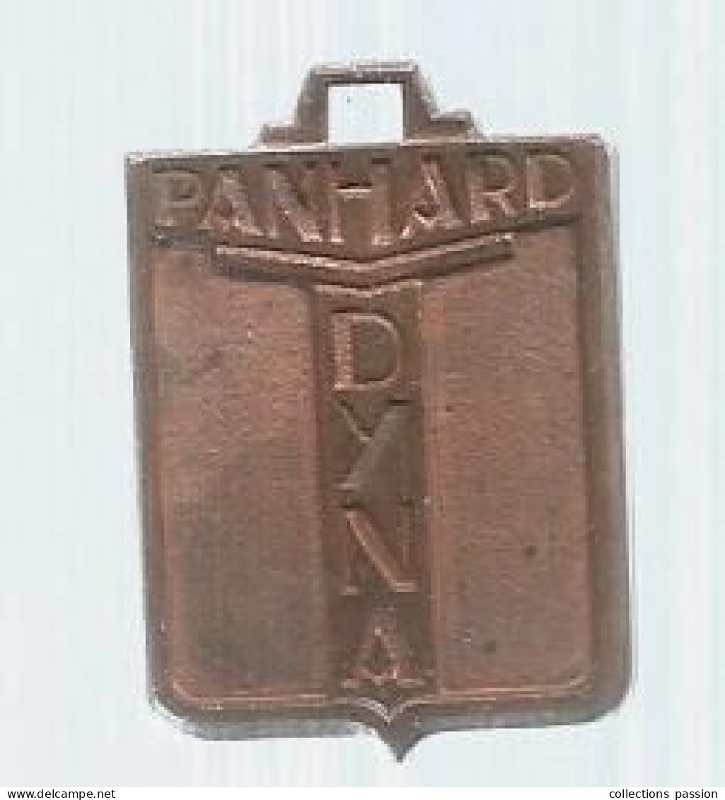 Médaille ,automobile , PANHARD DYNA,  20 X 30 Mm,  2 Scans - Cars