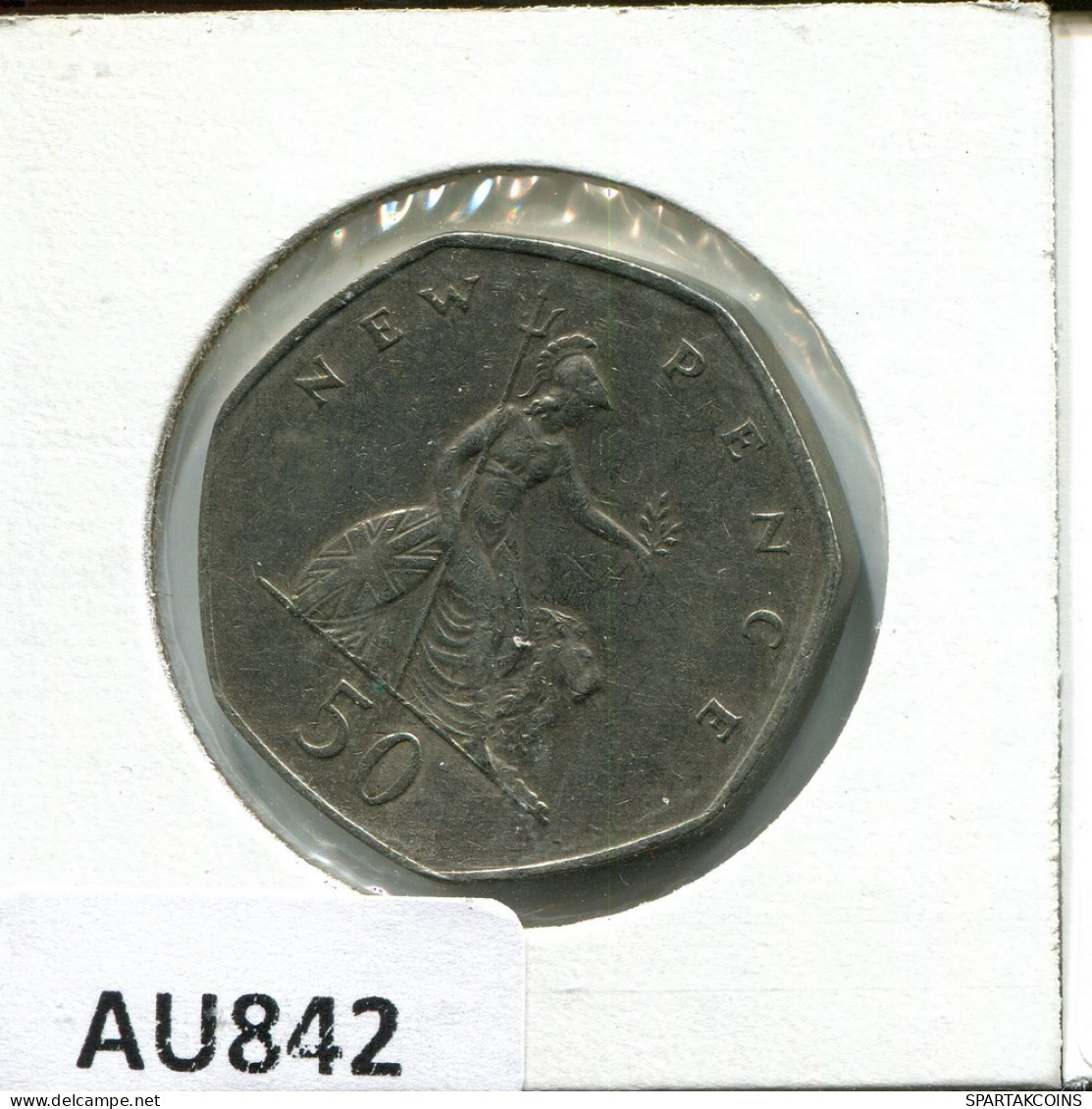 50 NEW PENCE 1977 UK GROßBRITANNIEN GREAT BRITAIN Münze #AU842.D - 50 Pence