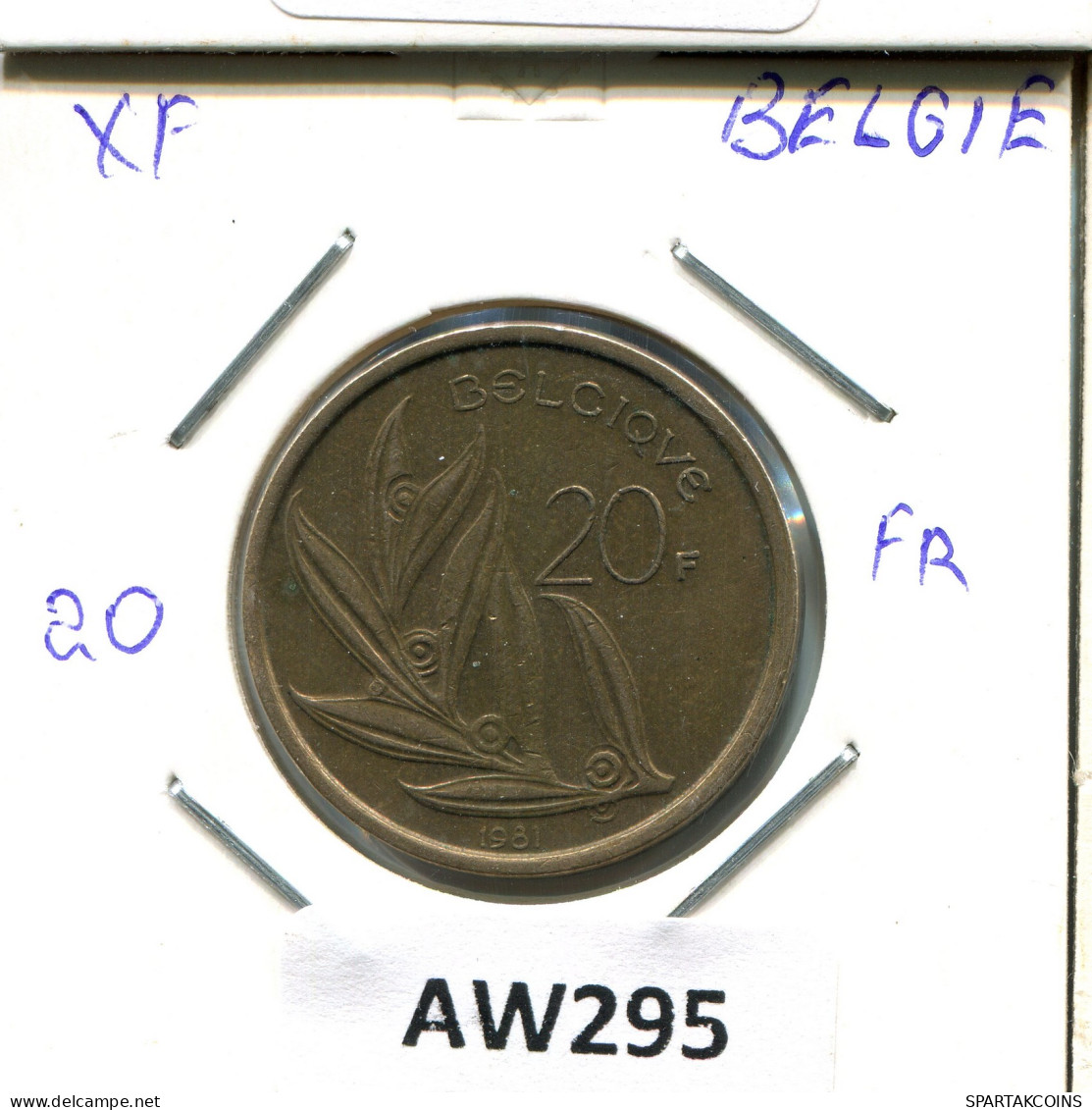 20 FRANCS 1981 Französisch Text BELGIEN BELGIUM Münze #AW295.D - 20 Francs