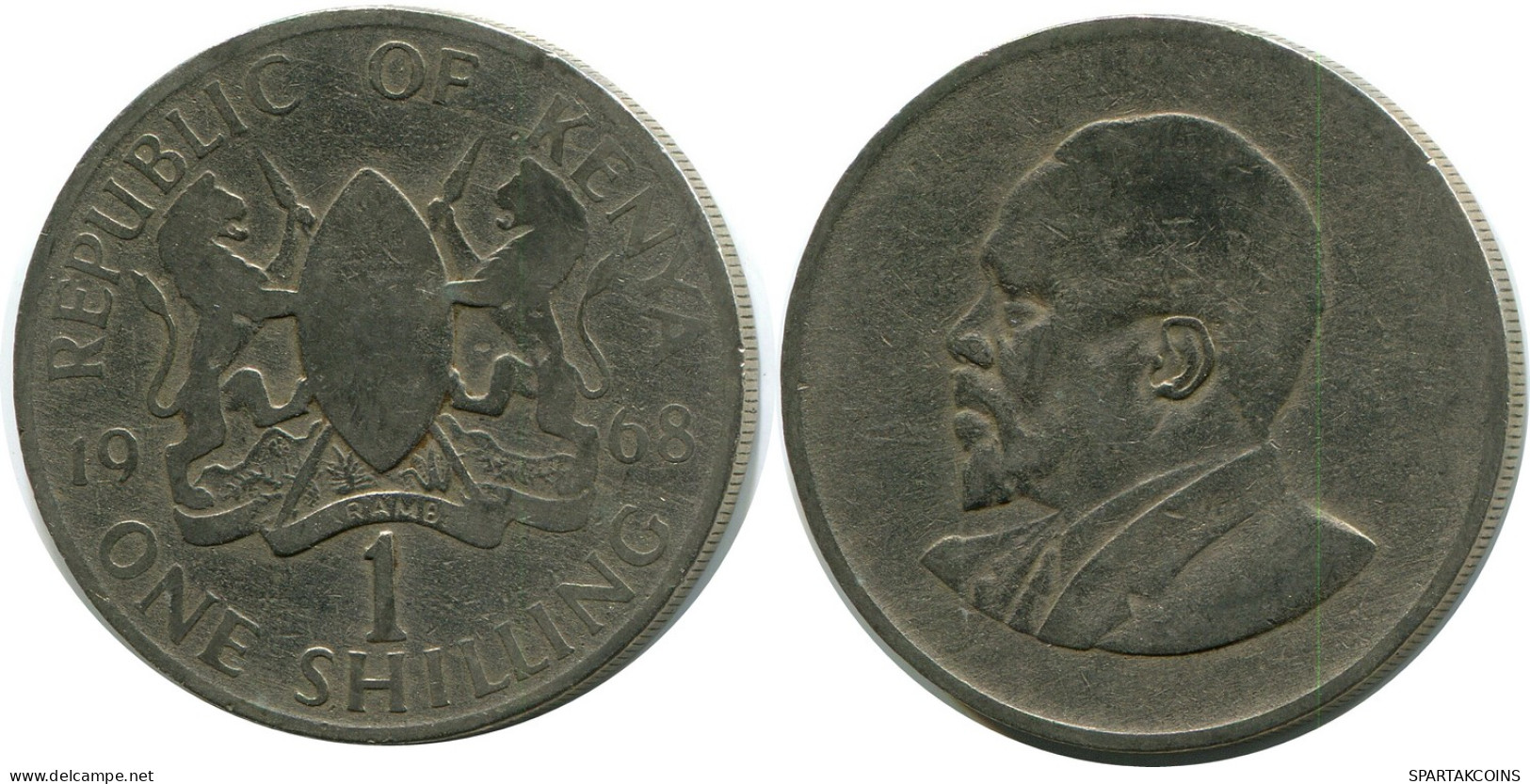 1 SHILLING 1968 KENIA KENYA Münze #AZ185.D - Kenya