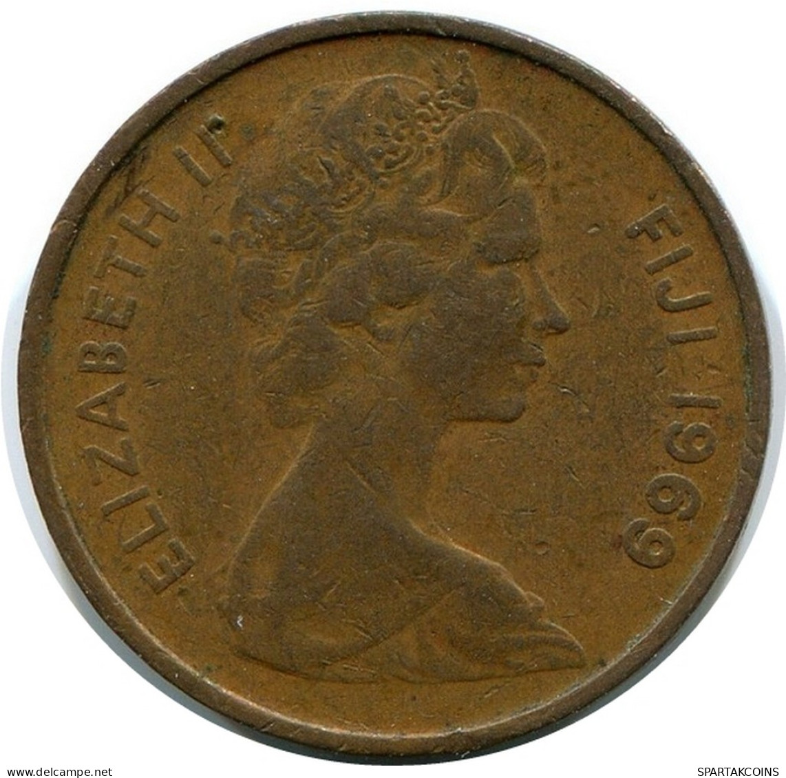 1 CENT 1969 FIDSCHI FIJI Münze #BA154.D - Fiji