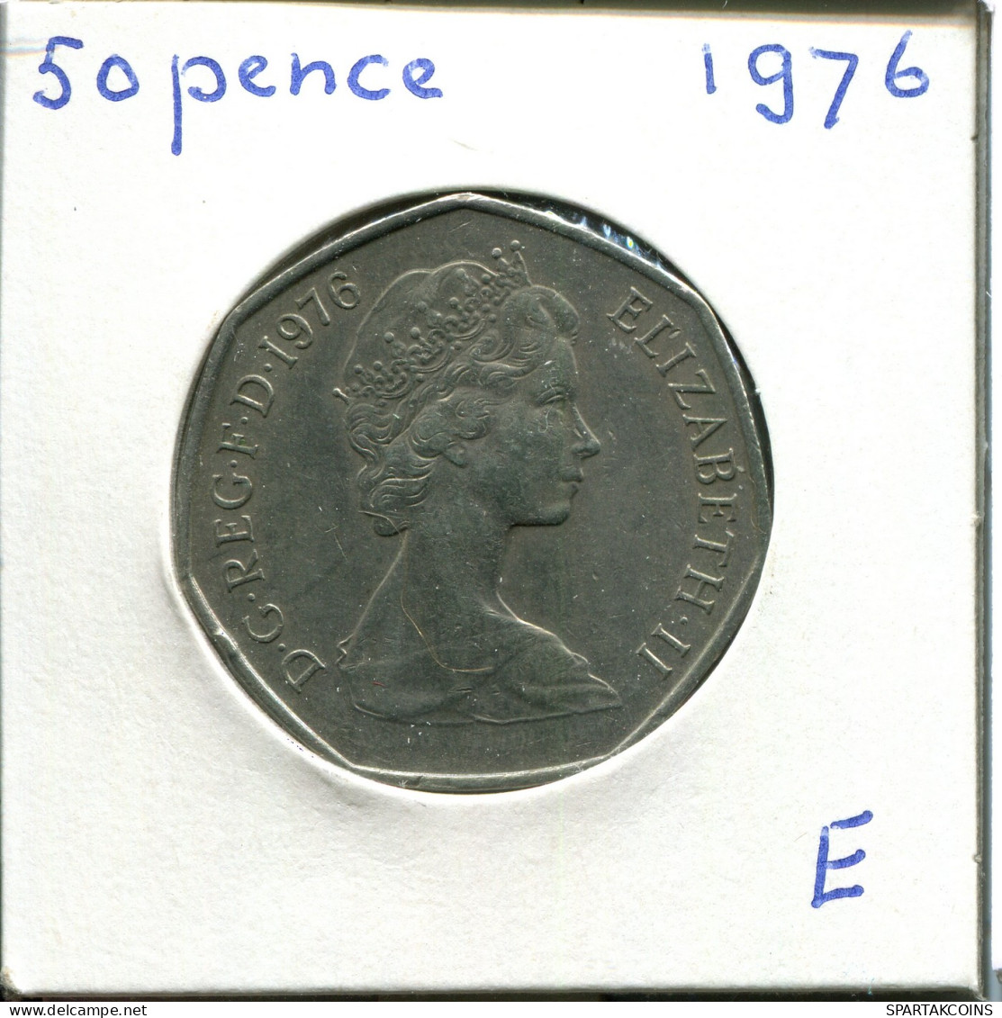 50 PENCE 1976 UK GBAN BRETAÑA GREAT BRITAIN Moneda #AW985.E - 50 Pence