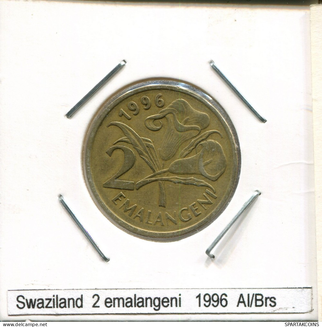 2 EMALANGENI 1996 SWAZILAND Pièce #AS315.F - Swaziland