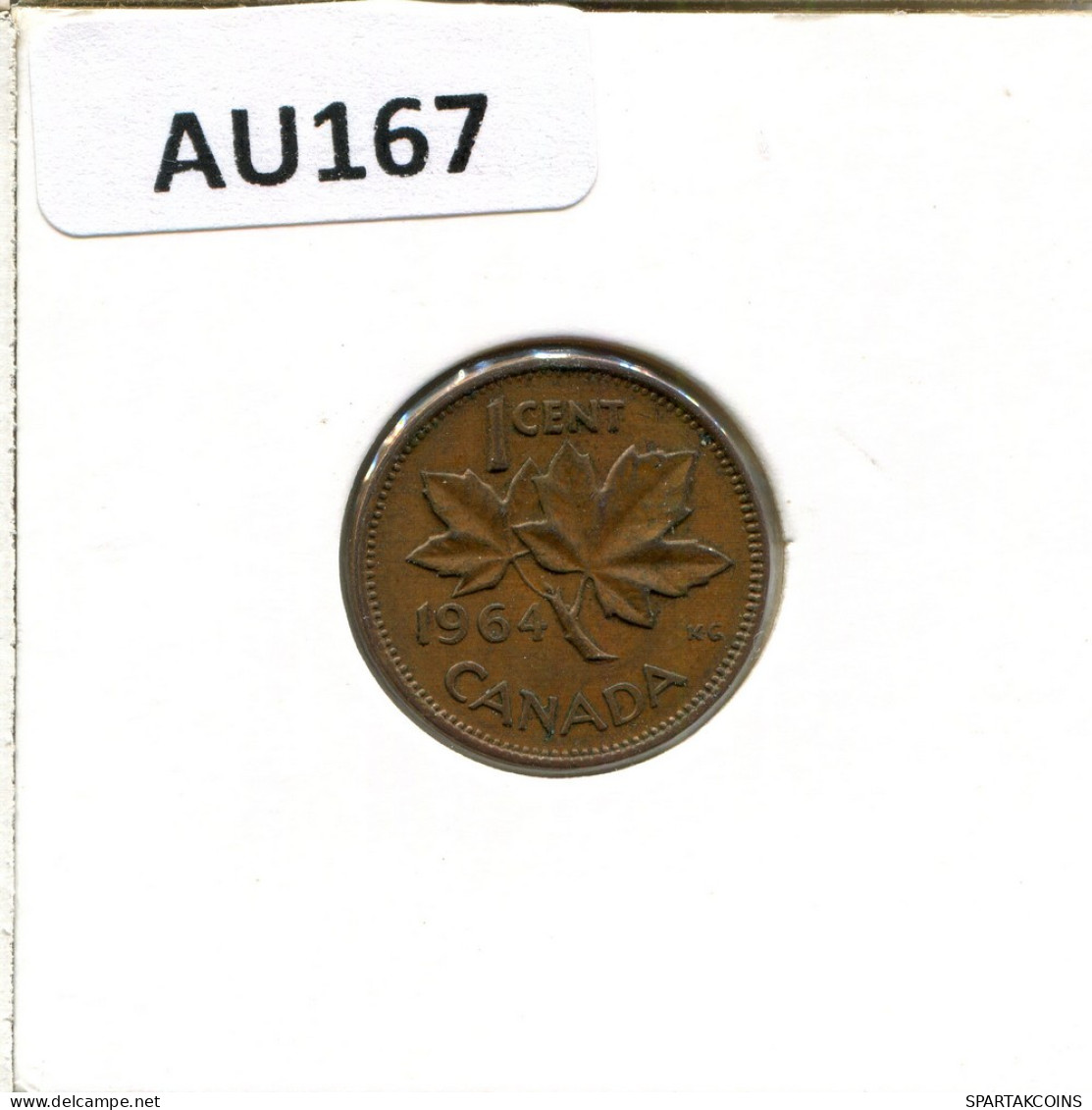 1 CENT 1964 CANADA Coin #AU167.U - Canada