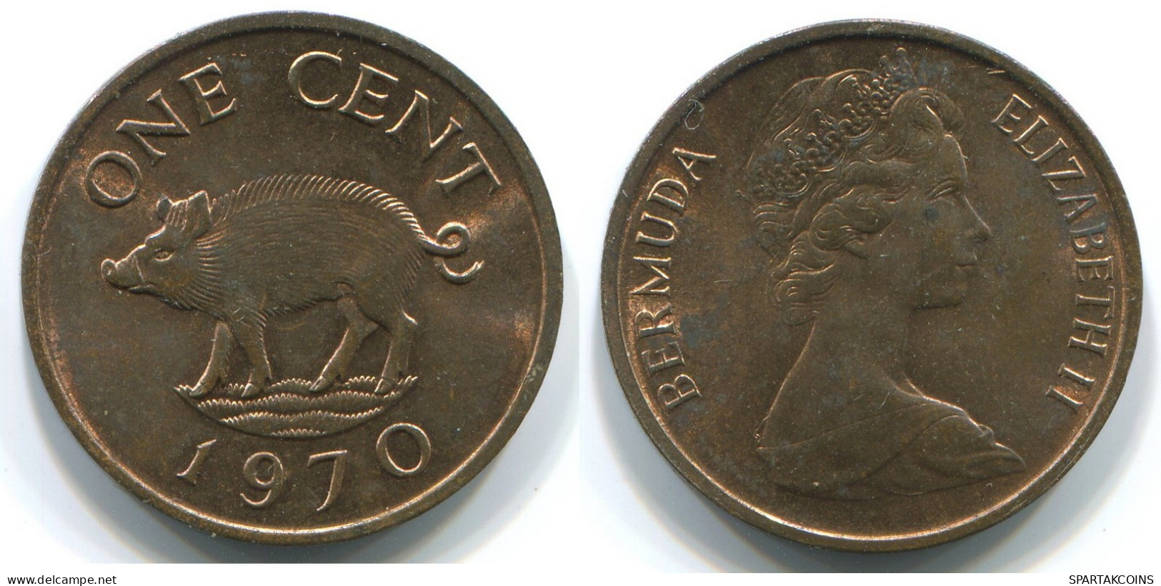 1 CENT 1970 BERMUDA Coin #WW1192.U - Bermudes