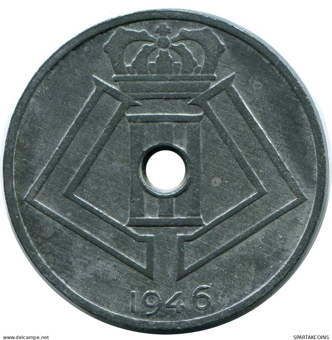 25 CENTIMES 1946 DUTCH Text BELGIUM Coin #BA419.U - 10 Cent & 25 Cent