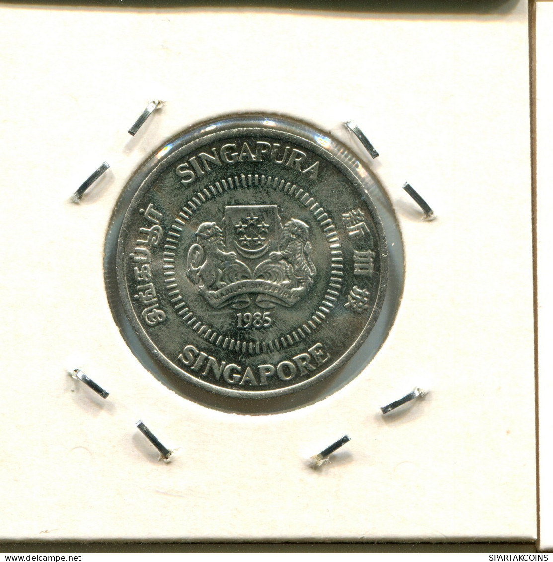 50 CENTS 1985 SINGAPUR SINGAPORE Moneda #AX131.E - Singapour