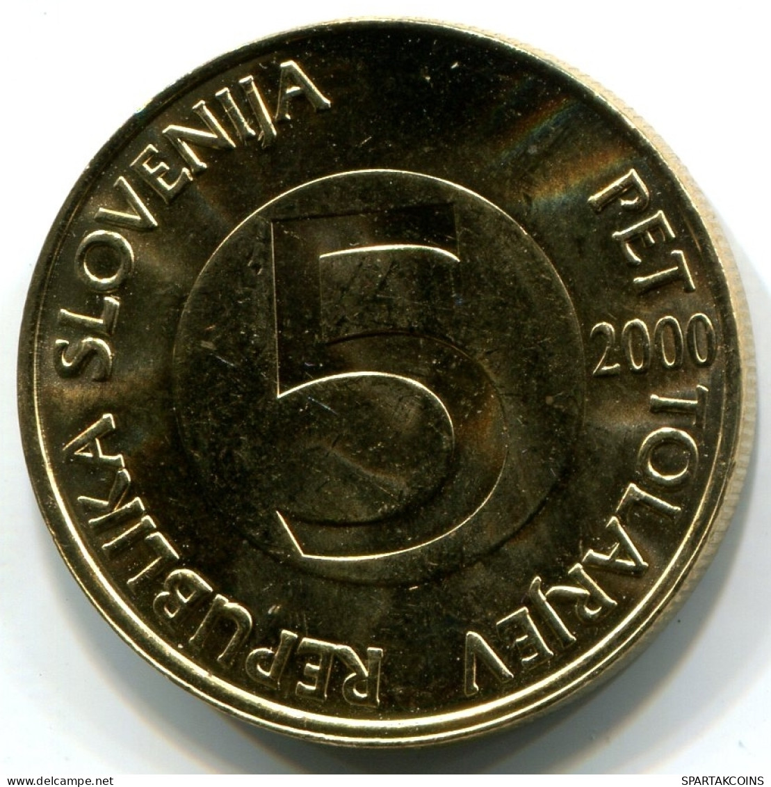 5 TOLAR 1999 SLOVÉNIE SLOVENIA UNC Pièce HEAD CAPRICORN #W11159.F - Slovenia