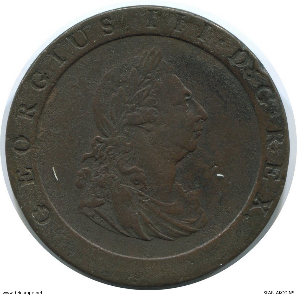 2 PENCE 1797 UK GROßBRITANNIEN GREAT BRITAIN Münze #AE795.16.D - D. 2 Pence