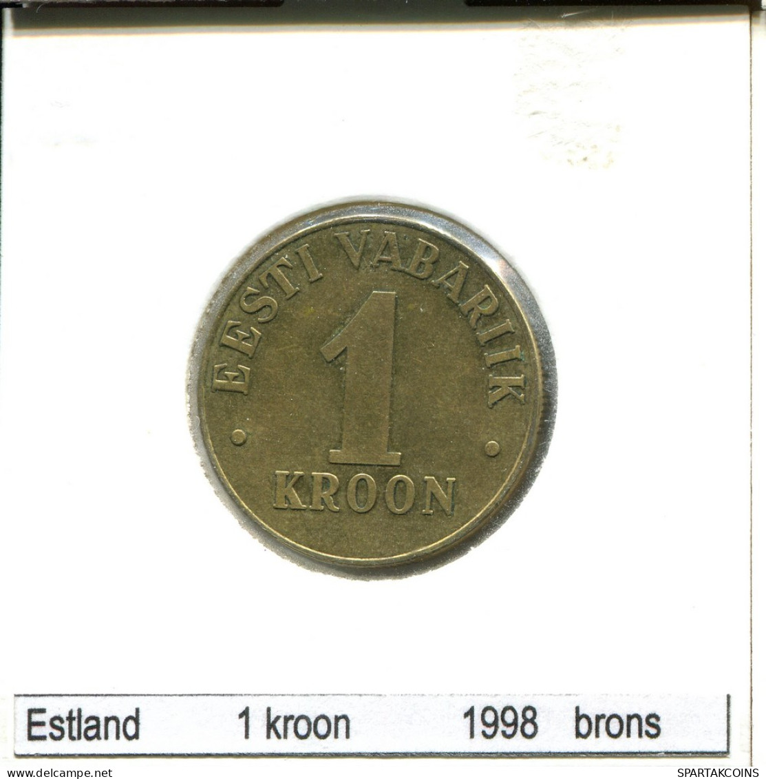 1 KROON 1998 ESTLAND ESTONIA Münze #AS681.D - Estonie