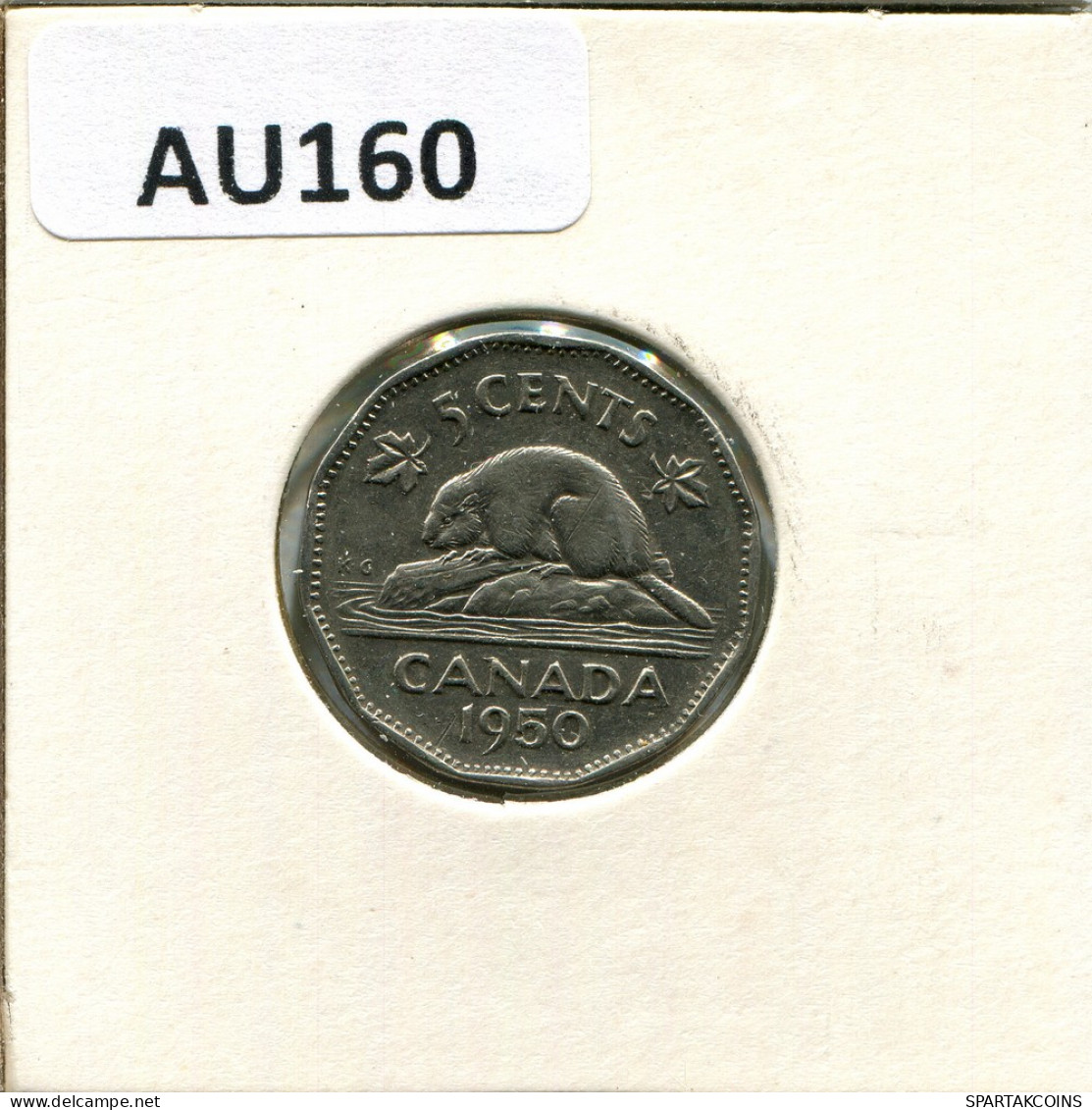 5 CENTS 1950 KANADA CANADA Münze #AU160.D - Canada