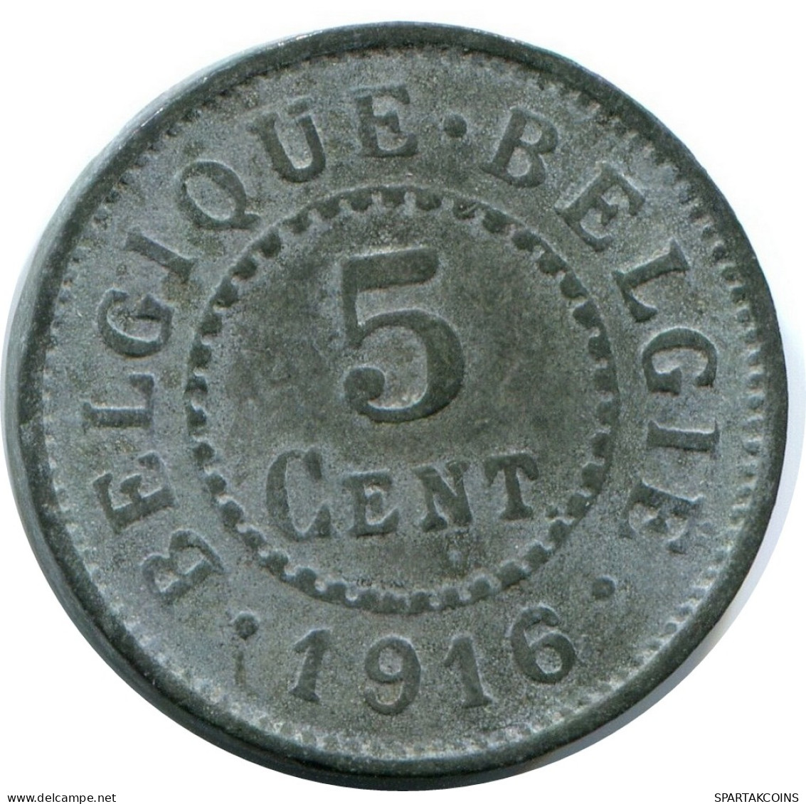 5 CENTIMES 1916 BELGIEN BELGIUM Münze #AW964.D - 5 Cent