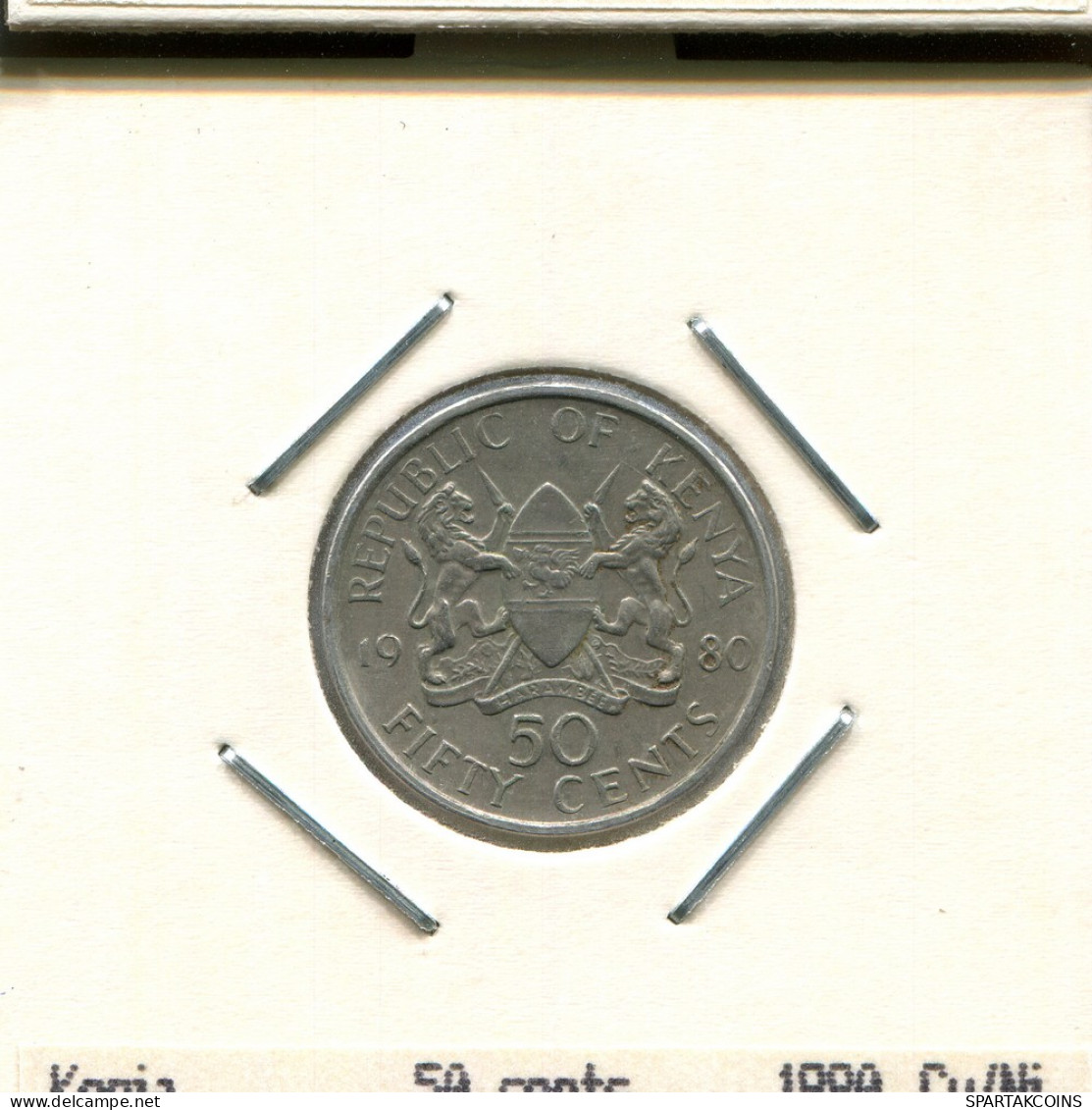 50 CENTS 1980 KENYA Moneda #AS331.E - Kenia