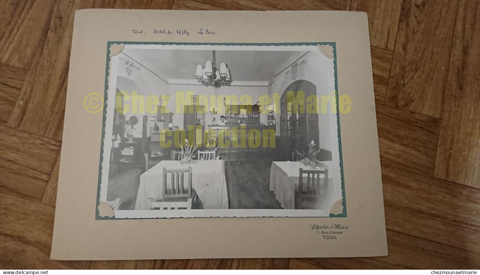 TOUL L HOTEL DE METZ LE BAR RUE GAMBETTA - PHOTO 24X18 CM - Métiers