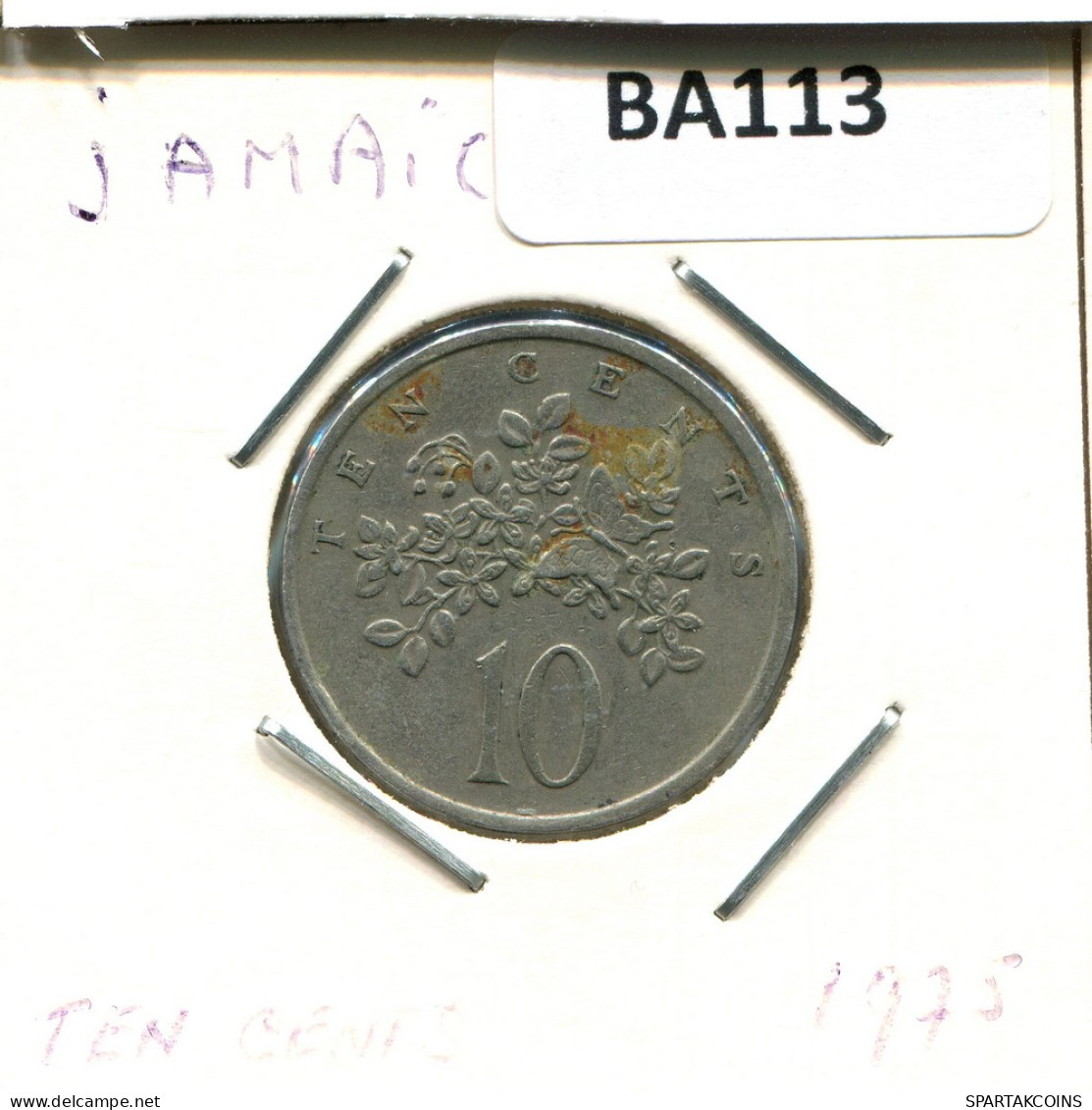 10 CENTS 1975 JAMAÏQUE JAMAICA Pièce #BA113.F - Jamaica