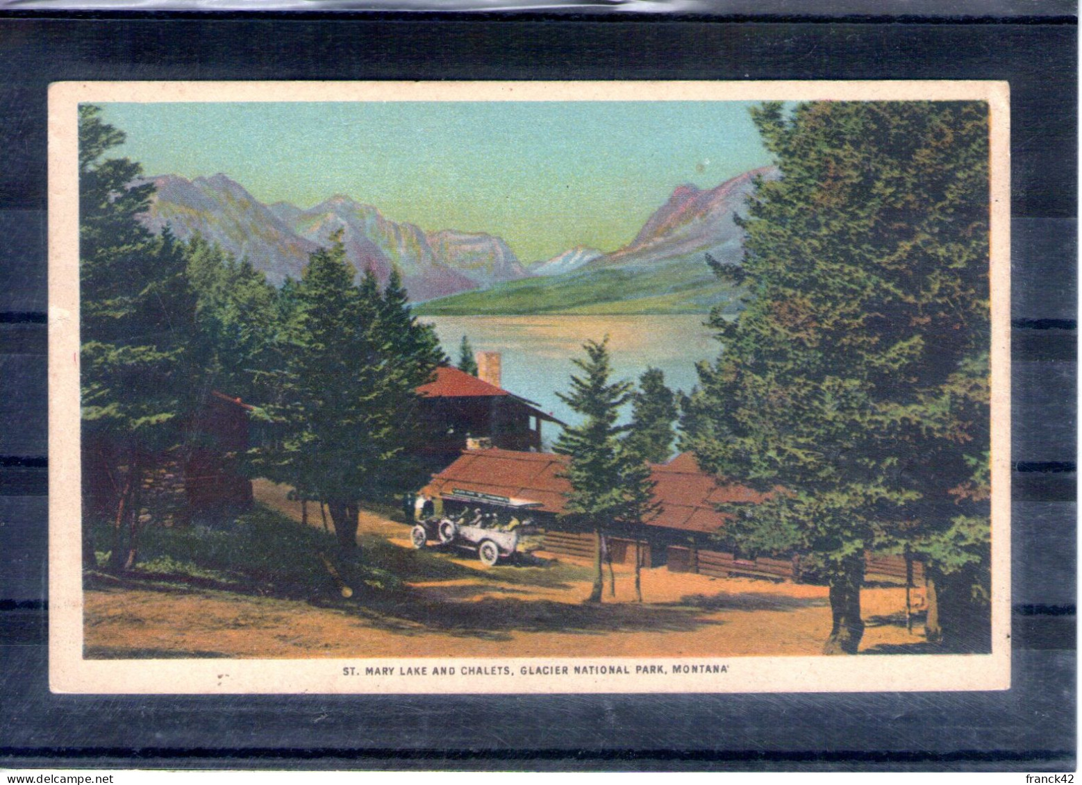 Etats Unis. Mary Lake And Chalets, Glacier National Park, Montana - Other & Unclassified