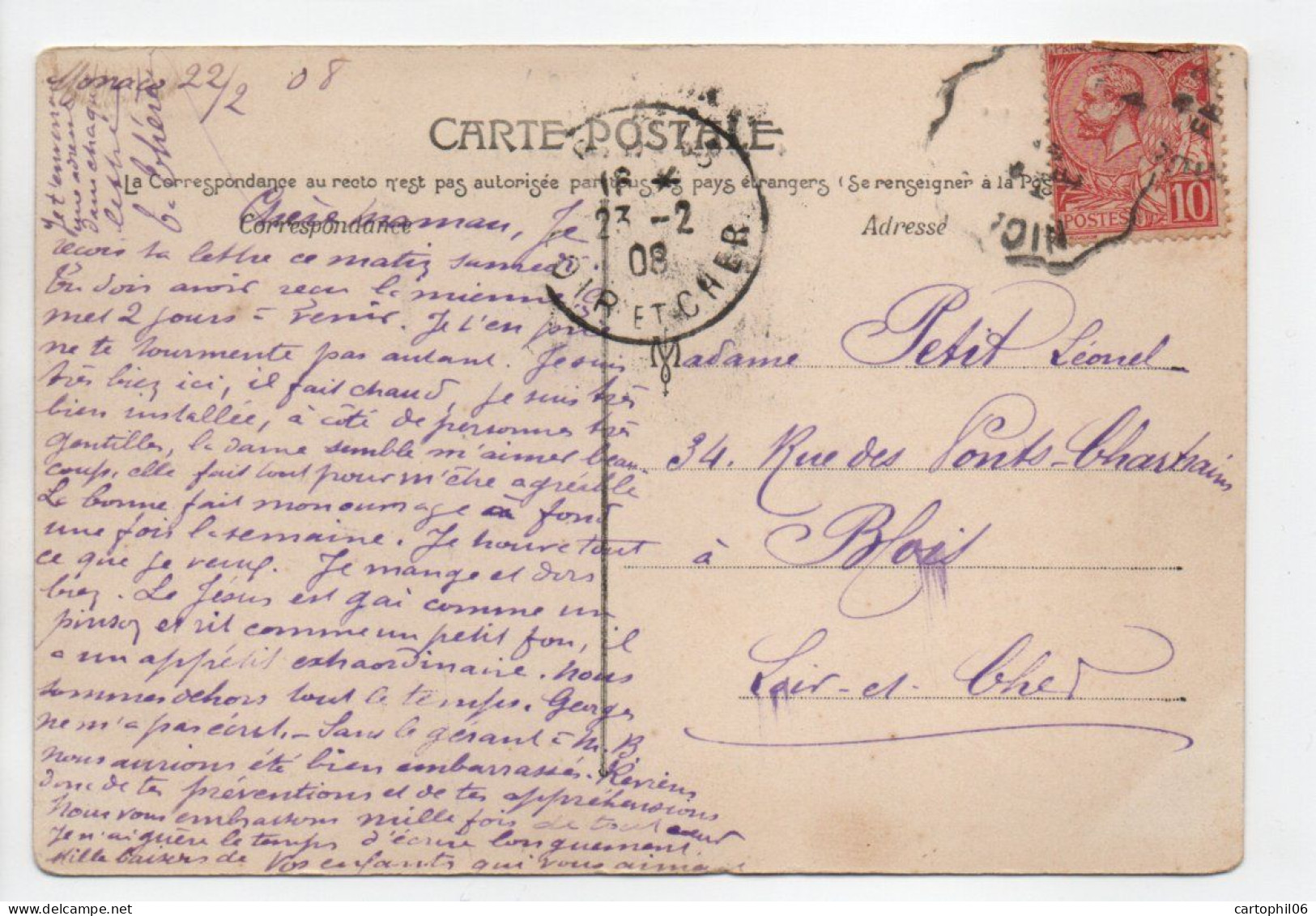 - CPA MONACO - Un Coin Du Port 1908 - Collection JC N° 4 - - Porto