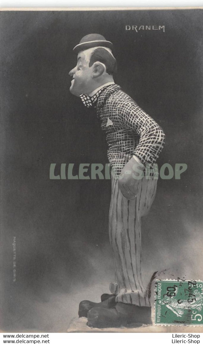 CPA 1909 - Maquette Du Sculpteur César GIRIS - Le Chanteur Fantaisiste Humoriste Armand Ménard Dit DRANEM - Artistes