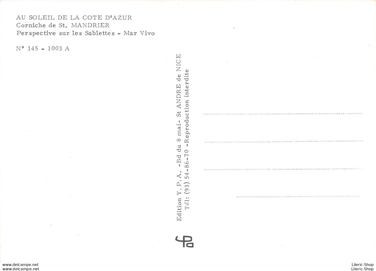 SAINT-MANDRIER (83) CPM ±1980 - Perspective Sur Les Sablettes - Mar Vivo - Éd. Y.p.a. - Saint-Mandrier-sur-Mer