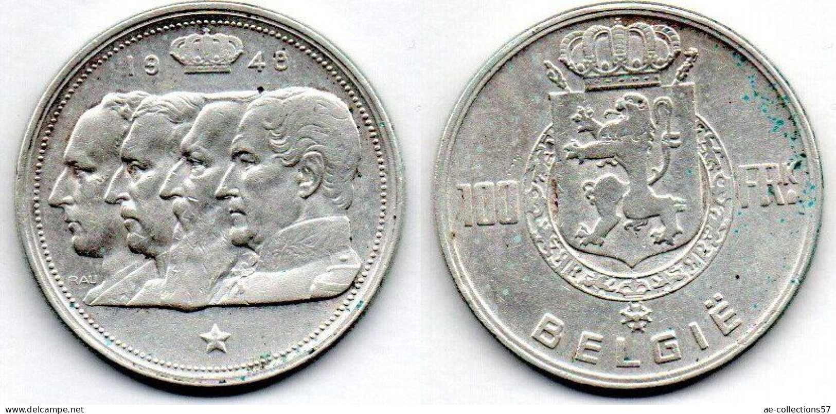 MA 21268 /  Belgique - Belgien - Belgium  100 Francs 1948 TTB+ - 100 Franc