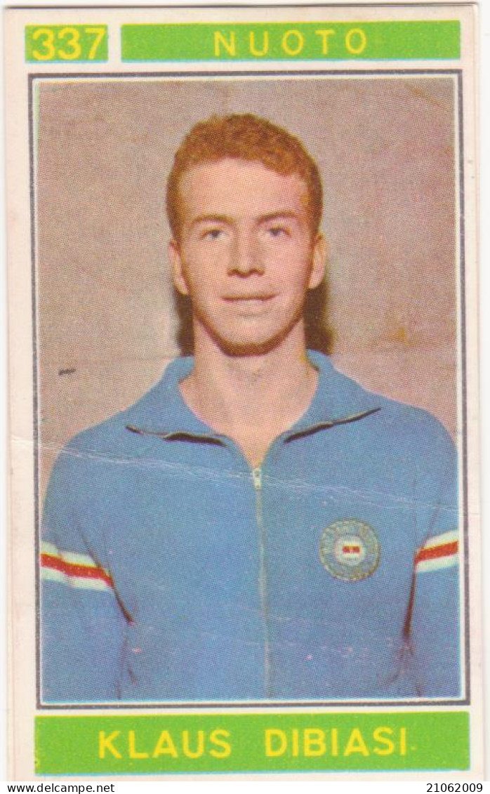 337 NUOTO - KLAUS DIBIASI - VALIDA - CAMPIONI DELLO SPORT 1967-68 PANINI STICKERS FIGURINE - Natation