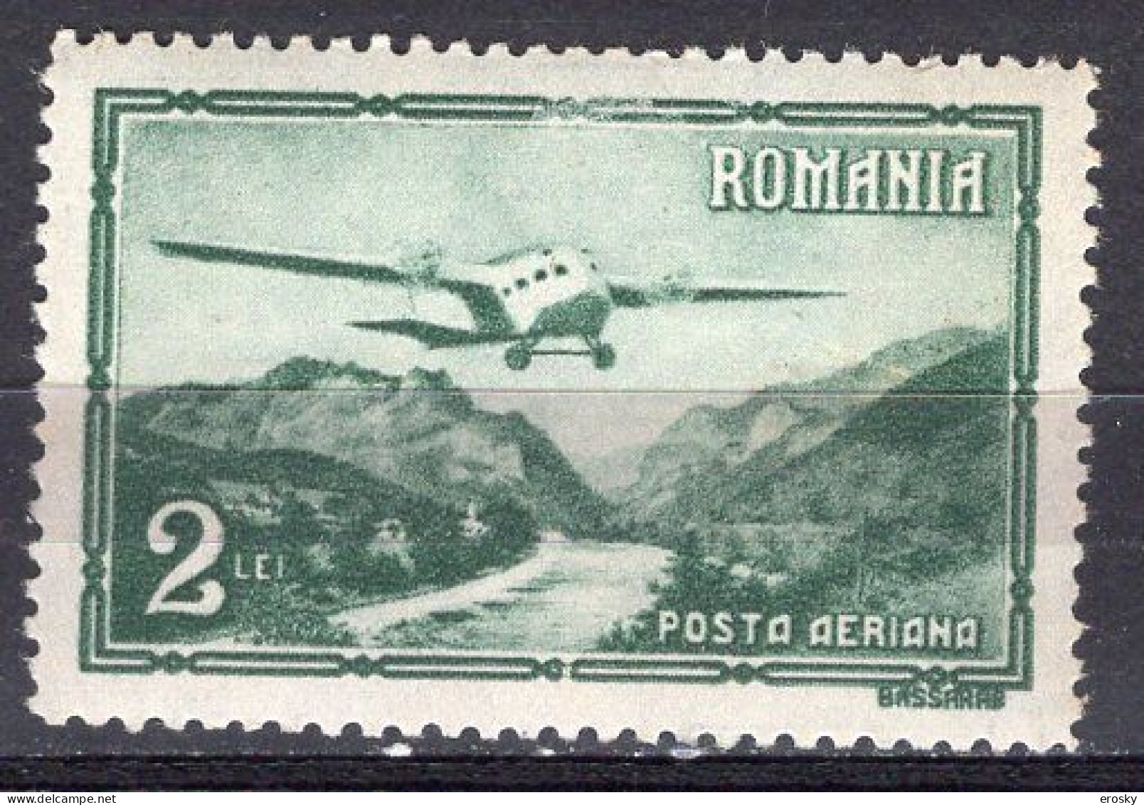 S2456 - ROMANIA ROUMANIE AERIENNE Yv N°14 * - Ongebruikt