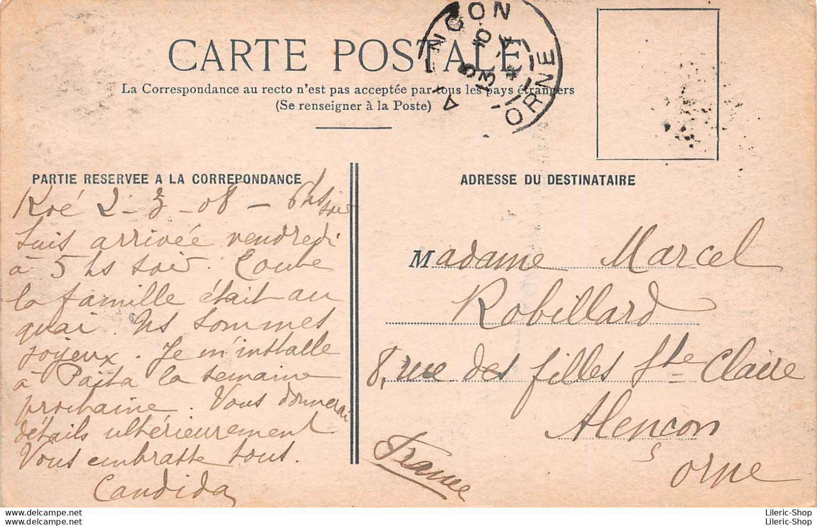 CPA 1908 - CATHEDRALE DE NOUMEA ET ARTILLERIE NOUVELLE CALEDONIE - Éd. W. Henry Caporn - Nouvelle-Calédonie