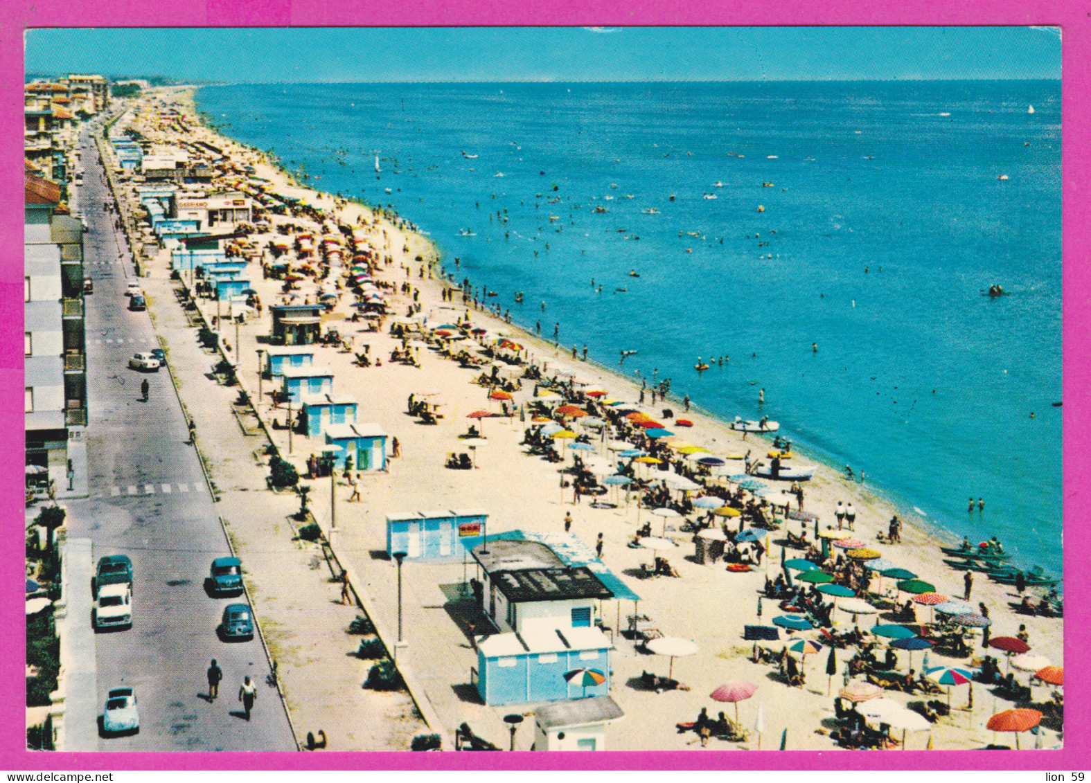 290868 / Italy - Porto San Giorgio - Lungomare , Beach Boat Street Car PC 20 Italia Italie Italien Italie - Fermo