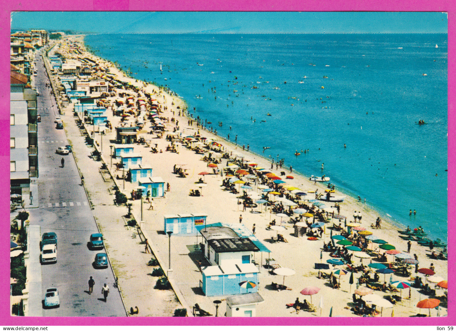 290869 / Italy - Porto San Giorgio - Lungomare , Beach Boat Street Car PC 20 Italia Italie Italien Italie - Fermo