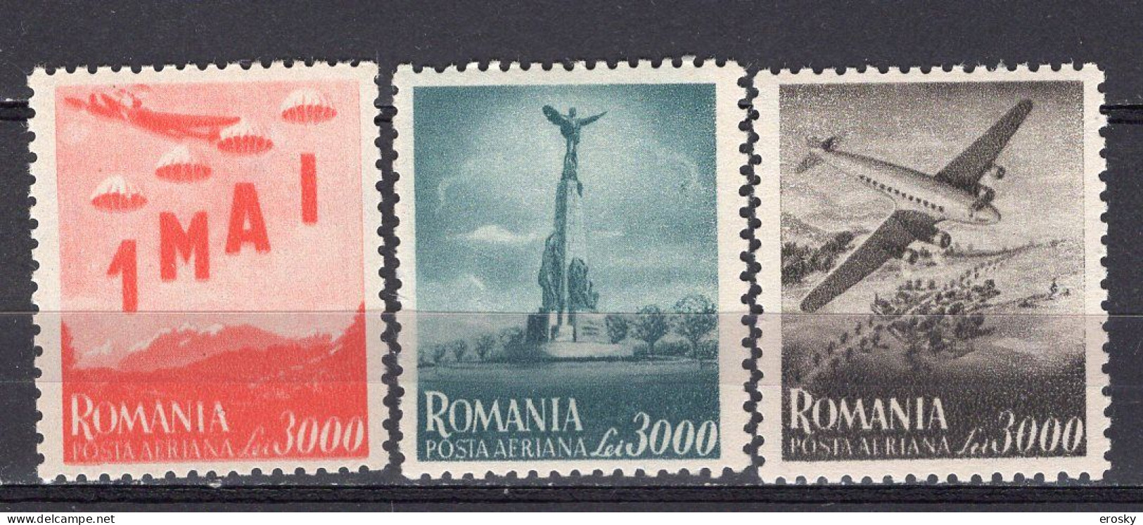 S2476 - ROMANIA ROUMANIE AERIENNE Yv N°39/41 ** - Unused Stamps