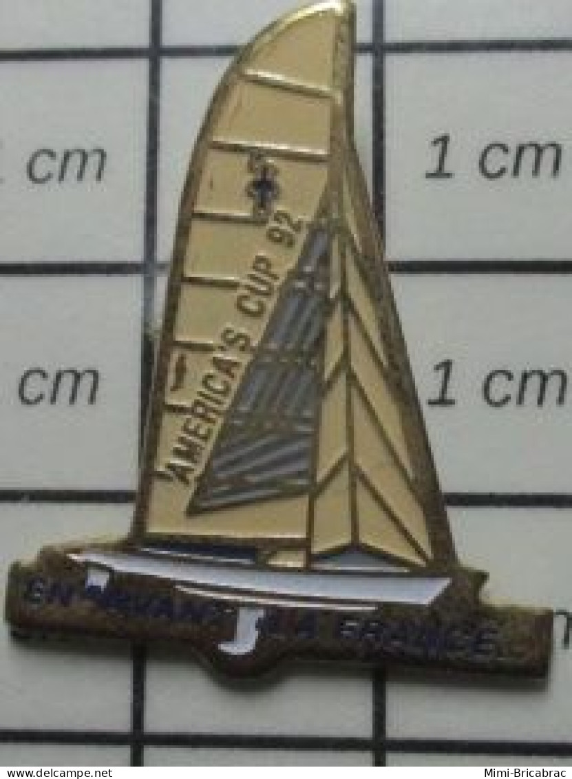 521 Pin's Pins / Beau Et Rare / THEME SPORTS / VOILE VOILIER BATEAU AMERICA'S CUP - Vela