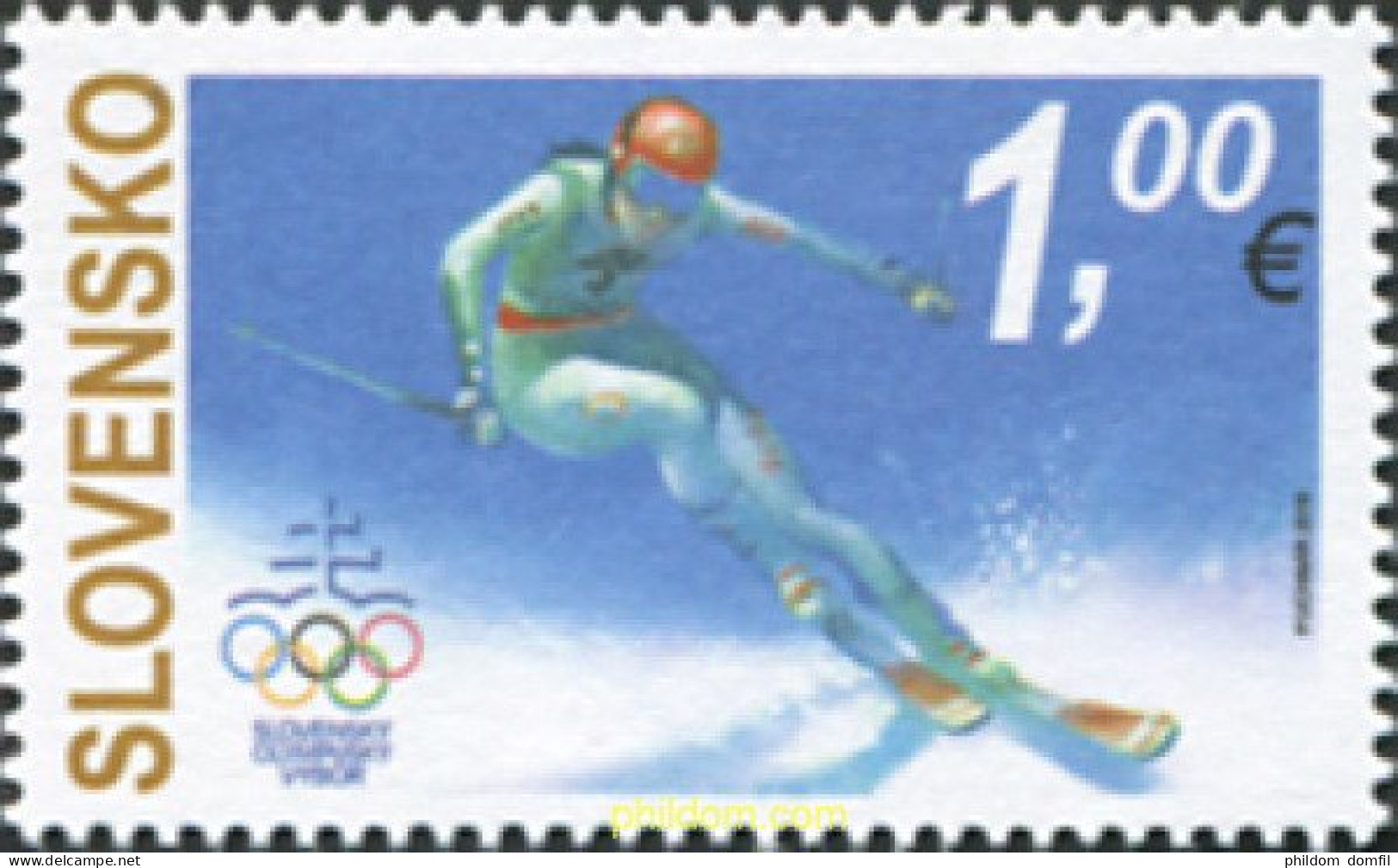 588945 MNH ESLOVAQUIA 2018 23 JUEGOS OLIMPICOS DE INVIERNO - PYEONGCHANG-2018 - Invierno 2018 : Pieonchang