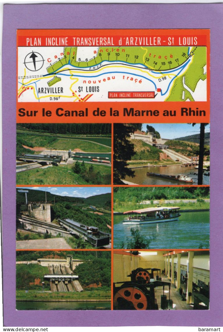 57 Sur Le Canal De La Marne Au Rhin Plan Incliné Transversal D'ARZVILLER - St LOUIS Multivues - Arzviller