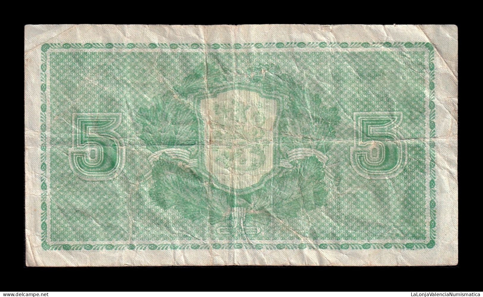 Finlandia Finland 5 Markkaa 1939 Pick 69a(10) Bc/Mbc F/Vf - Finlande