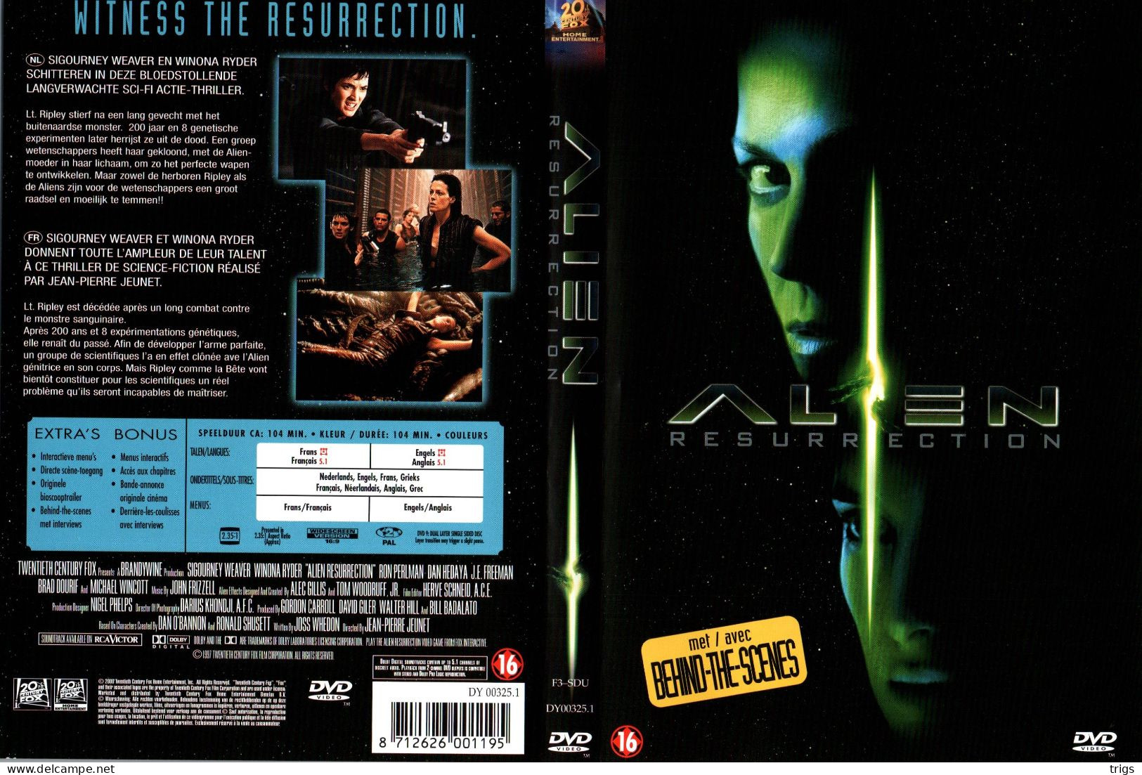 DVD - Alien: Resurrection - Sciences-Fictions Et Fantaisie